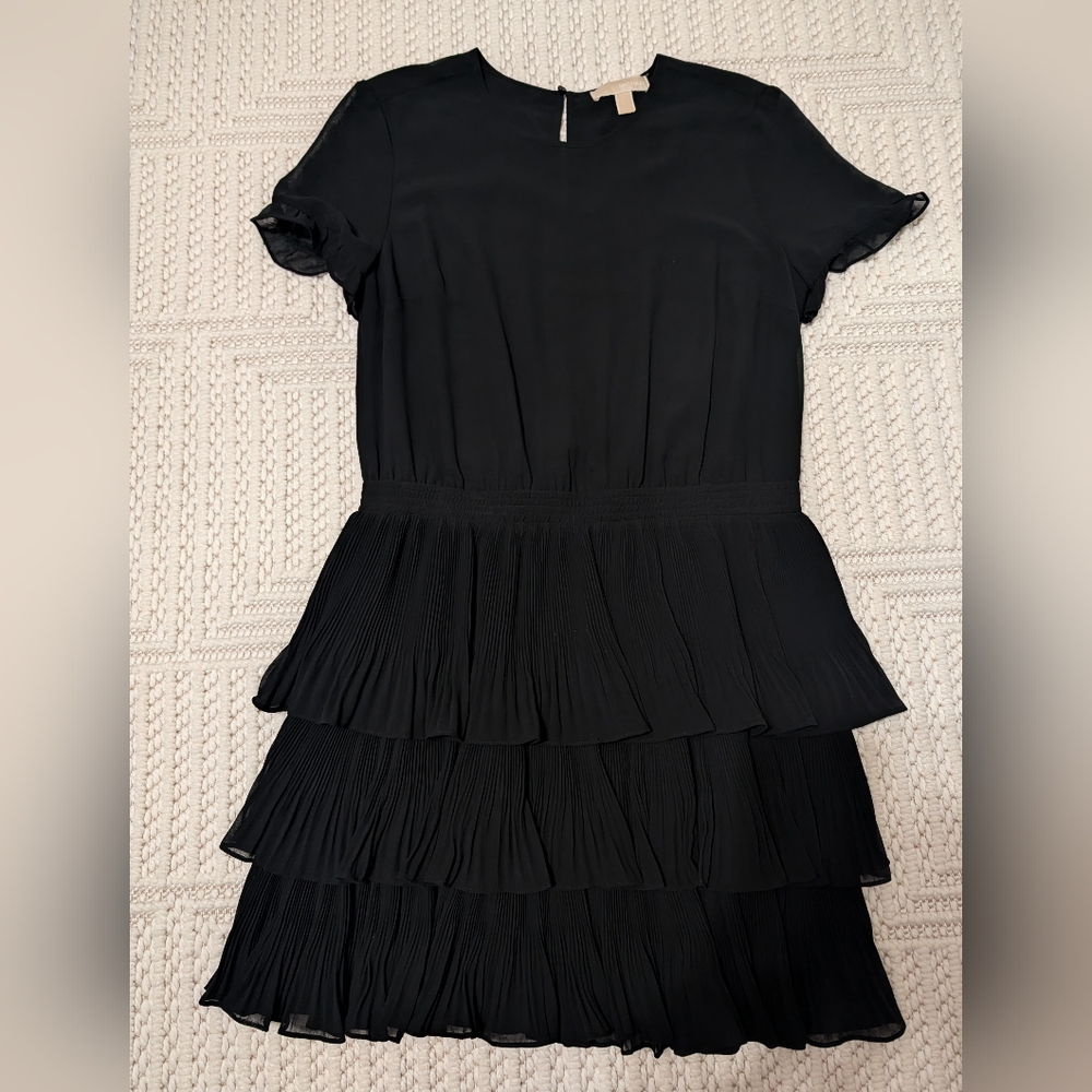 Michael Kors Black Tiered Dress